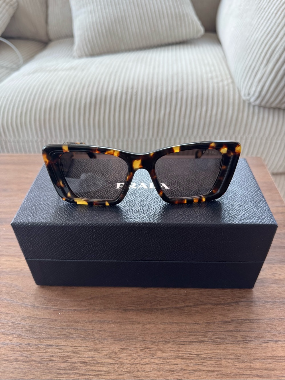 Prada Tortoiseshell Sunglasses — PR 08YS in Havana Honey